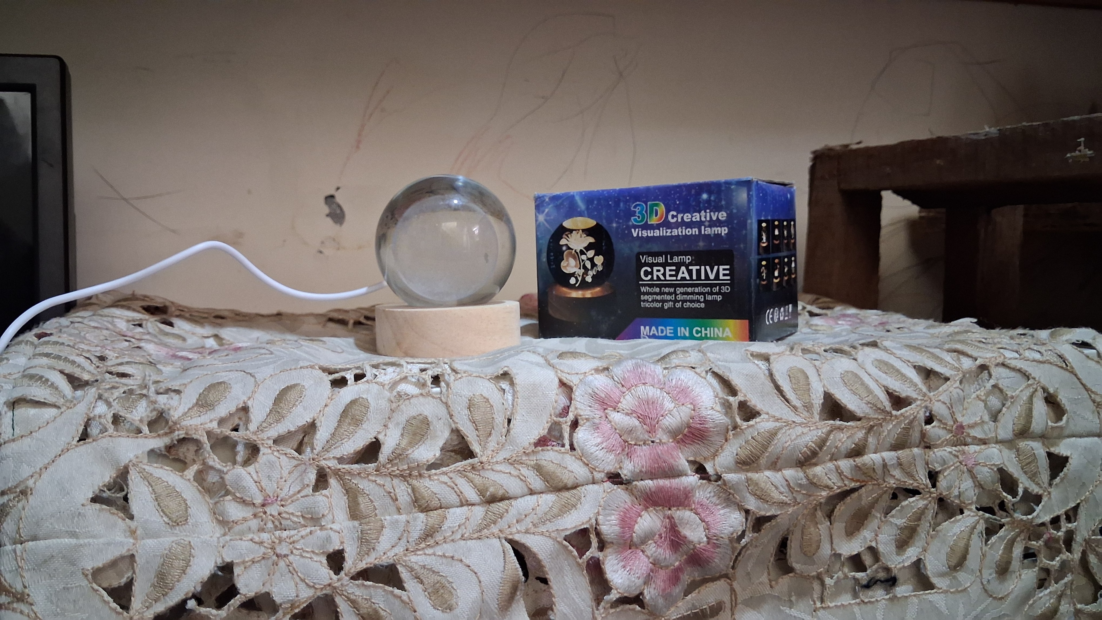 Crystal Ball Light with gift box packaging